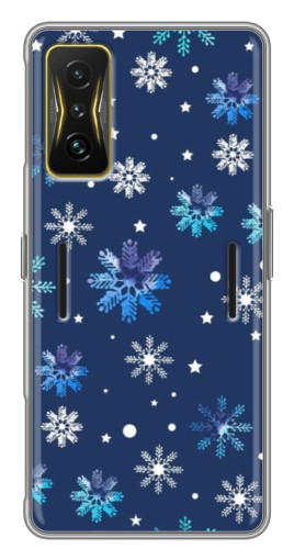 Чехол с принтом "Фон с снежинками" для Xiaomi POCO F4 GT