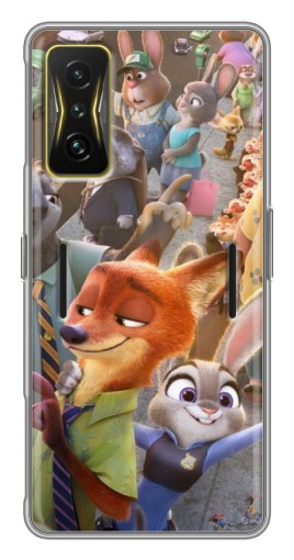 Силиконовый чехол с изображением "Герои Зверополис" для Xiaomi POCO F4 GT