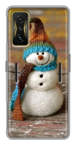 Чехол с картинкой "Игрушечный снеговик" для Xiaomi POCO F4 GT