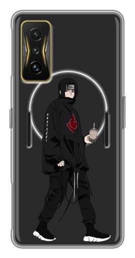 Силиконовый чехол с изображением "Итачи с напитком" для Xiaomi POCO F4 GT