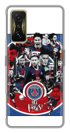 Силиконовый чехол с изображением "Команда PSG" для Xiaomi POCO F4 GT