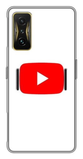 Чехол с принтом "Красная кнопка" для Xiaomi POCO F4 GT