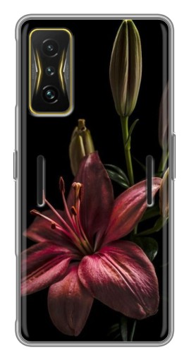 Чехол с принтом "Красная лилия " для Xiaomi POCO F4 GT