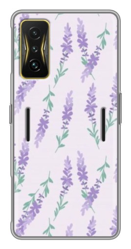 Чехол с печатью "Лавандовый фон " для Xiaomi POCO F4 GT