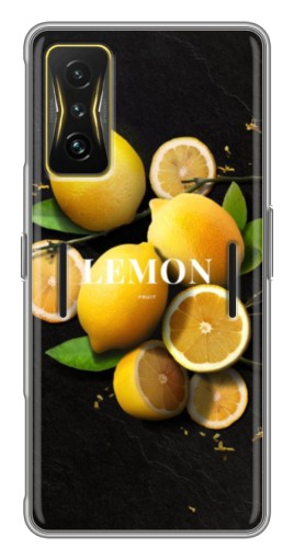 Чехол с картинкой "Лимон на черном" для Xiaomi POCO F4 GT