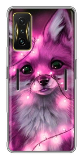 Чехол с печатью "Лисичка розовая" для Xiaomi POCO F4 GT