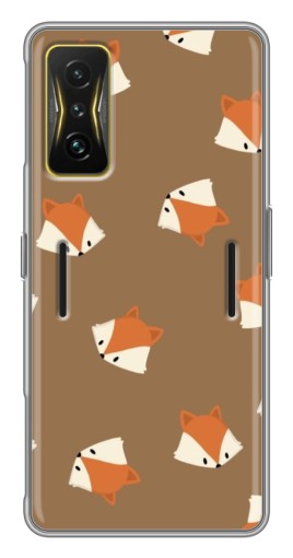 Чехол с печатью "Лисёнки" для Xiaomi POCO F4 GT