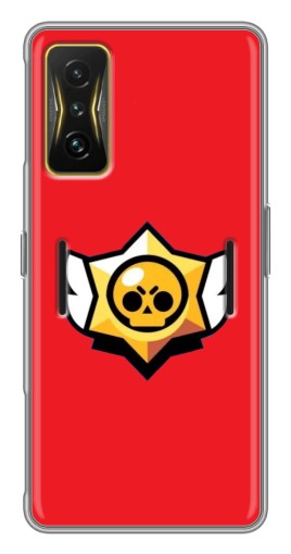 Чехол с печатью "Лого на красном" для Xiaomi POCO F4 GT