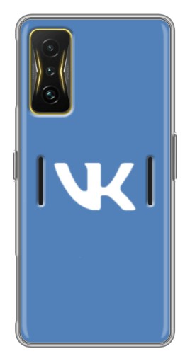 Силиконовый чехол с изображением "Лого ВК" для Xiaomi POCO F4 GT