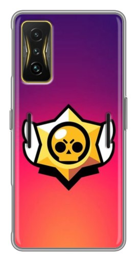 Чехол с картинкой "Логотип Brawl Stars" для Xiaomi POCO F4 GT