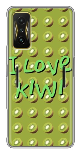 Силиконовый чехол с изображением "Love Kiwi" для Xiaomi POCO F4 GT