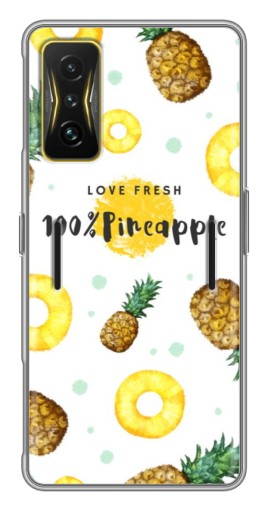 Чехол с принтом "Любовь к ананасам" для Xiaomi POCO F4 GT