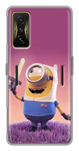 Силиконовый чехол с изображением "Миньон с мечом" для Xiaomi POCO F4 GT