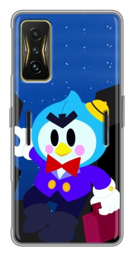 Чехол с картинкой "Мистер Пи с чемоданчиком" для Xiaomi POCO F4 GT