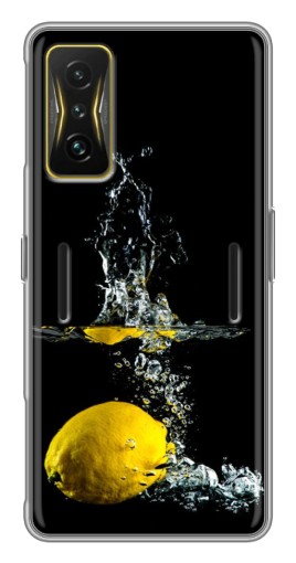 Силиконовый чехол с изображением "Мокрый Лимон" для Xiaomi POCO F4 GT