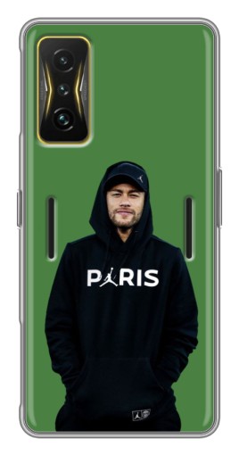 Силиконовый чехол с изображением "Неймар Paris" для Xiaomi POCO F4 GT