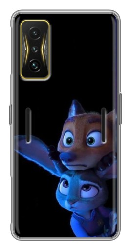 Чехол с печатью "Ник и Джуди" для Xiaomi POCO F4 GT