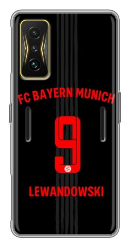 Силиконовый чехол с изображением "Номер Левандовски" для Xiaomi POCO F4 GT