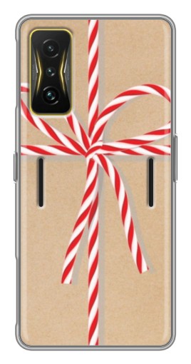 Чехол с картинкой "Новогодний подарок" для Xiaomi POCO F4 GT