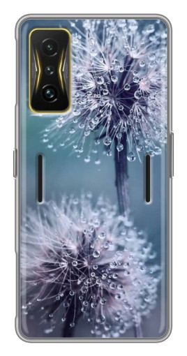 Чехол с картинкой "Одуванчик с капельками" для Xiaomi POCO F4 GT
