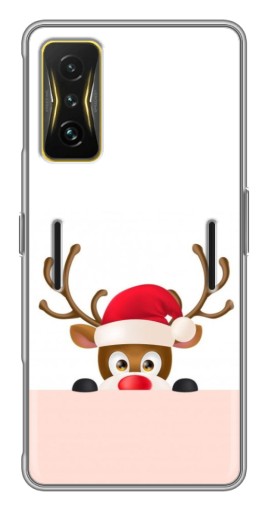 Чехол с принтом "Олень в шапке" для Xiaomi POCO F4 GT