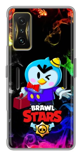 Чехол с картинкой "Пингвин с игры" для Xiaomi POCO F4 GT