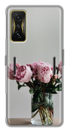 Чехол с печатью "Пионы в вазе" для Xiaomi POCO F4 GT