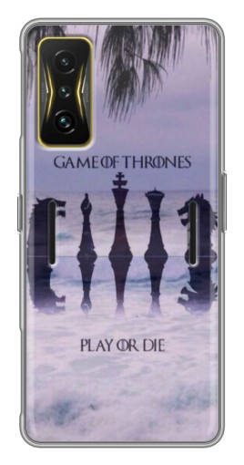 Чехол с картинкой "Play or Die" для Xiaomi POCO F4 GT