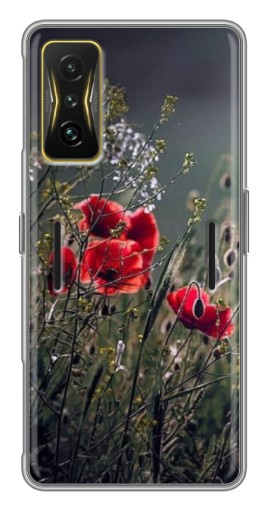 Силиконовый чехол с изображением "Поле цветов" для Xiaomi POCO F4 GT