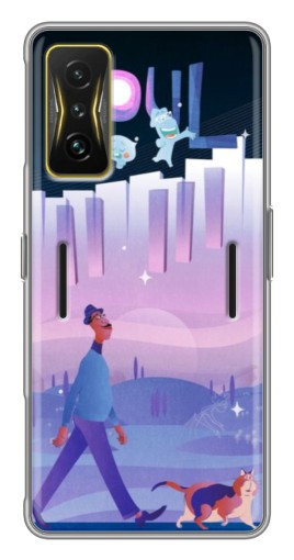 Чехол с картинкой "Постер к мультику" для Xiaomi POCO F4 GT