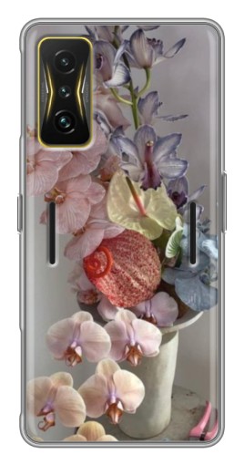 Чехол с картинкой "Разноцветные орхидеи" для Xiaomi POCO F4 GT