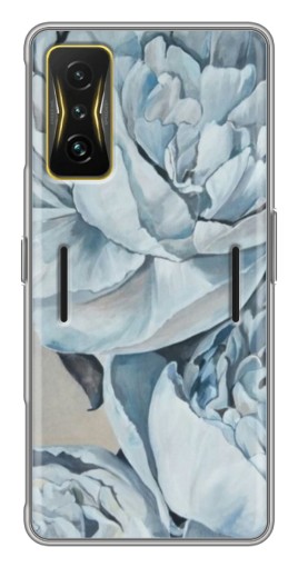 Силиконовый чехол с изображением "Рисунок пионы" для Xiaomi POCO F4 GT