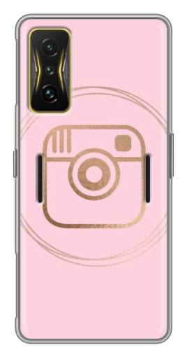 Силиконовый чехол с изображением "розовый инстаграм" для Xiaomi POCO F4 GT