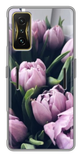 Чехол с печатью "Сиреневые тюльпаны" для Xiaomi POCO F4 GT