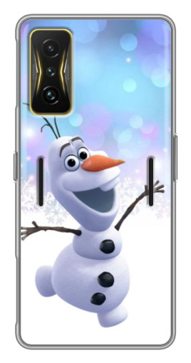 Чехол с картинкой "Снеговик Олаф" для Xiaomi POCO F4 GT