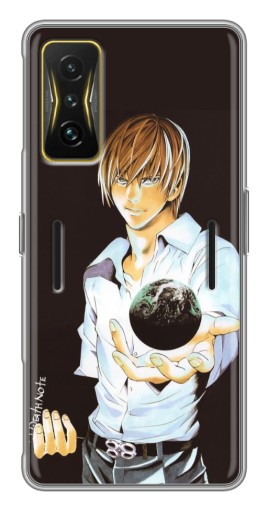 Чехол с картинкой "Стильный Лайт Ягами" для Xiaomi POCO F4 GT