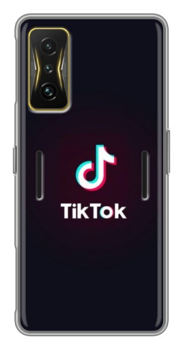 Чехол с картинкой "TikTok темный" для Xiaomi POCO F4 GT