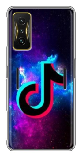 Чехол с принтом "ТикТок в космосе" для Xiaomi POCO F4 GT