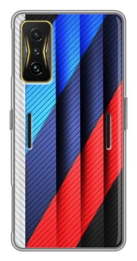 Силиконовый чехол с изображением "Цвета лого БМВ" для Xiaomi POCO F4 GT