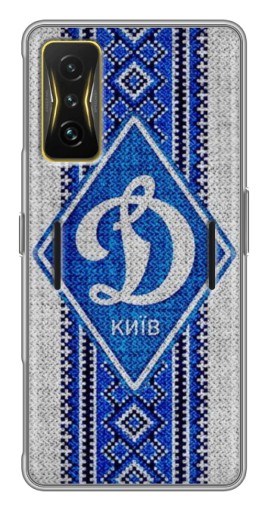 Силиконовый чехол с изображением "Вышиванка Динамо" для Xiaomi POCO F4 GT