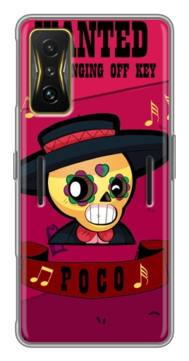 Силиконовый чехол с изображением "WANTED POCO" для Xiaomi POCO F4 GT