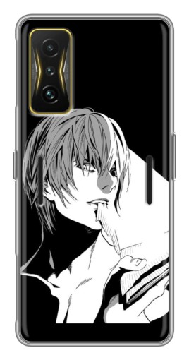 Чехол с картинкой "Ягами с блокнотом" для Xiaomi POCO F4 GT