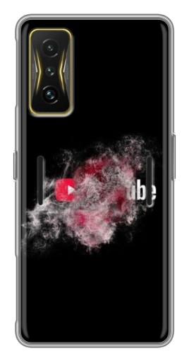 Силиконовый чехол с изображением "Яркий Ютуб" для Xiaomi POCO F4 GT