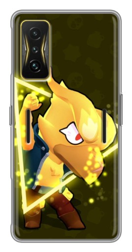 Силиконовый чехол с изображением "Золотой Ворон" для Xiaomi POCO F4 GT