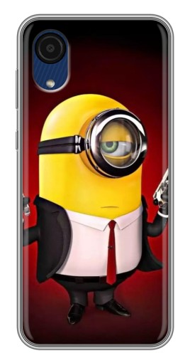 Чехол с картинкой "Агент Миньон" для Samsung Galaxy A03 Core