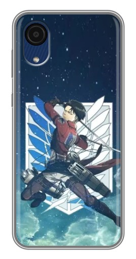 Чехол с картинкой "Аккерман Леви" для Samsung Galaxy A03 Core