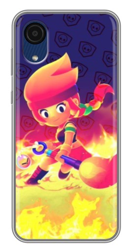 Чехол с принтом "Амбер в огне" для Samsung Galaxy A03 Core