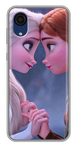 Чехол с принтом "Анна и Ельза" для Samsung Galaxy A03 Core