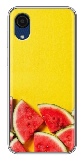 Чехол с печатью "Арбузики на желтом" для Samsung Galaxy A03 Core