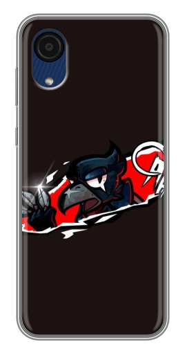 Чехол с картинкой "Ассасин Ворон" для Samsung Galaxy A03 Core
